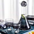 European style smoke glass carafe and tumbler set